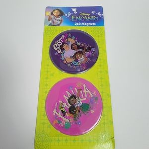 Disney Encanto 2pk Round Magnets Familia, Sister Goals Gift Collectible - 4"